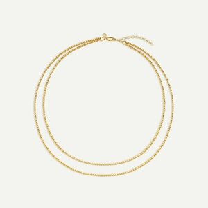 Chic Gold Double Layer Necklace
